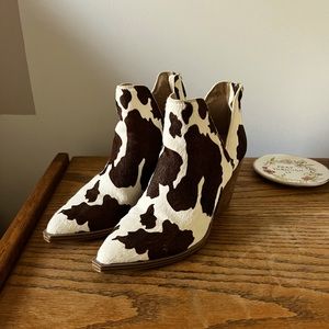 Steve Madden Cow Print Booties